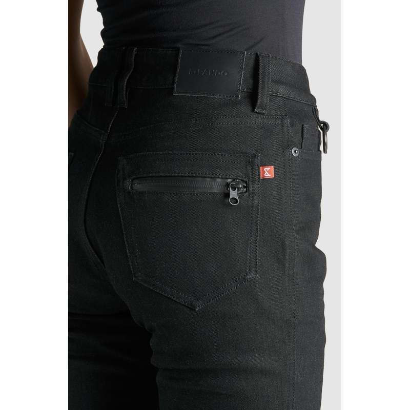 Damen PANDO MOTO Kissaki Arm Schwarz Motorrad Jeans Ausverkauf