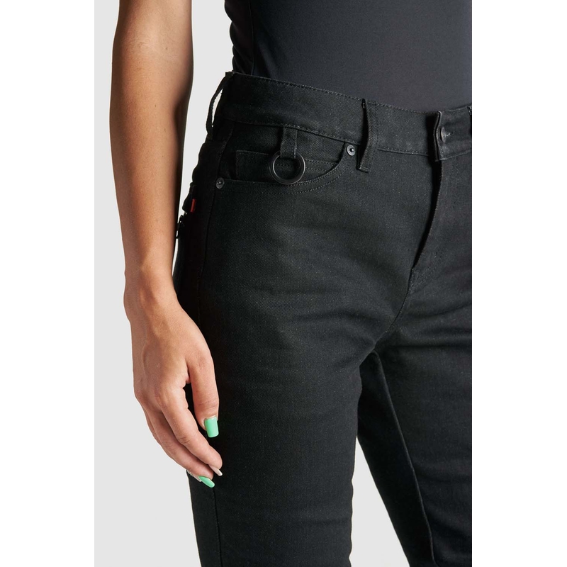 Damen PANDO MOTO Kissaki Arm Schwarz Motorrad Jeans Ausverkauf