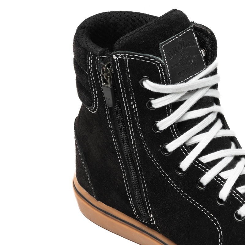 Leder Motorradstiefel BROGER California schwarz