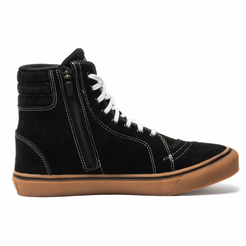 Leder Motorradstiefel BROGER California schwarz
