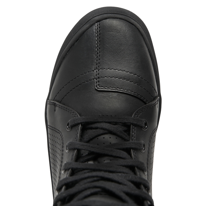 Leder Motorradstiefel BROGER California schwarz perforiert