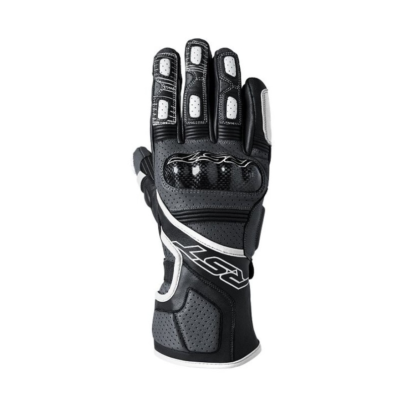 Motorradhandschuhe RST Fulcrum schwarz-grau-weiß Ausverkauf