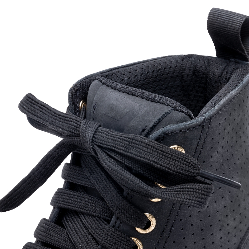Frauen Rebelhorn Tramp II Schwarz und Gold Motorradstiefel