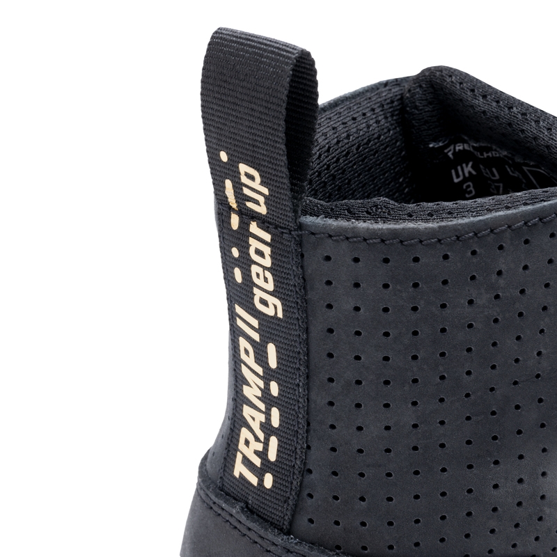Frauen Rebelhorn Tramp II Schwarz und Gold Motorradstiefel