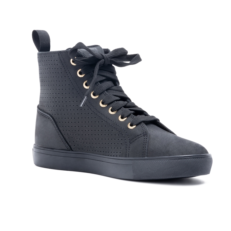Frauen Rebelhorn Tramp II Schwarz und Gold Motorradstiefel