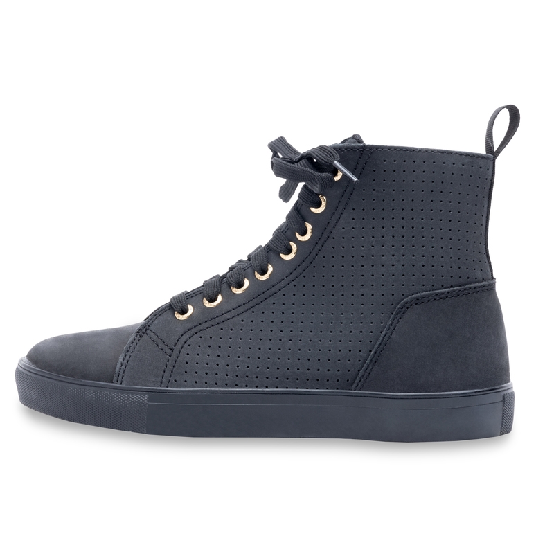Frauen Rebelhorn Tramp II Schwarz und Gold Motorradstiefel