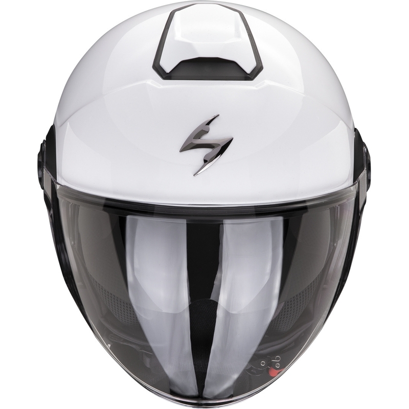 Offener Helm Skorpion EXO-CITY II Bee weiß-grün-gold