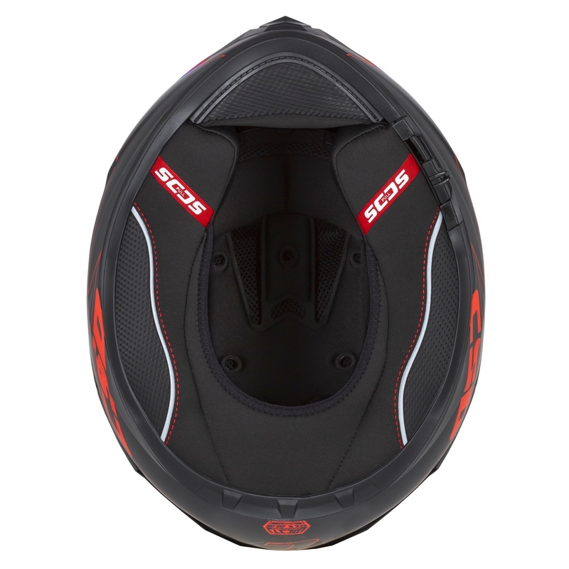 Cassida Integral GT 2.1 Flash Schwarz-Rot-Grau Motorradhelm