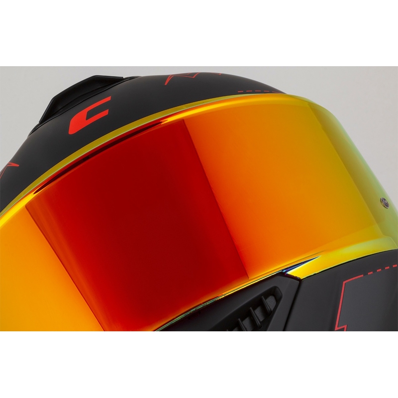 Cassida Integral GT 2.1 Flash Schwarz-Rot-Grau Motorradhelm