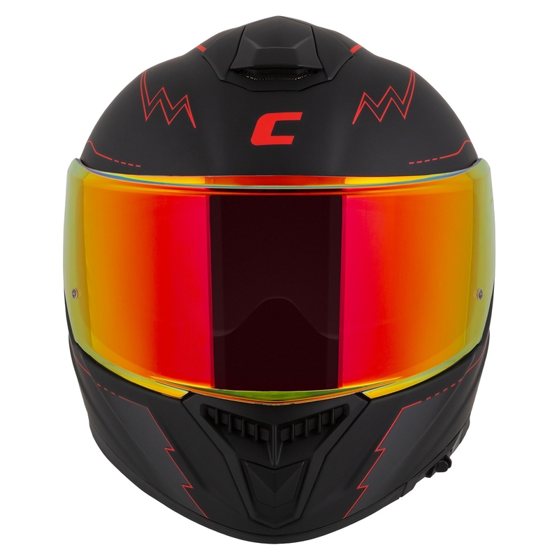 Cassida Integral GT 2.1 Flash Schwarz-Rot-Grau Motorradhelm