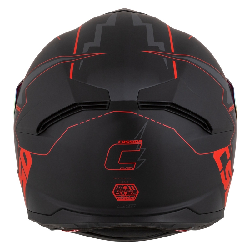 Cassida Integral GT 2.1 Flash Schwarz-Rot-Grau Motorradhelm