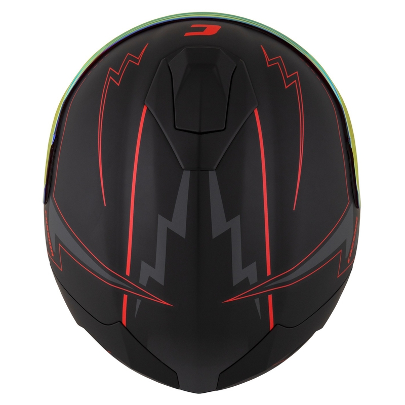 Cassida Integral GT 2.1 Flash Schwarz-Rot-Grau Motorradhelm