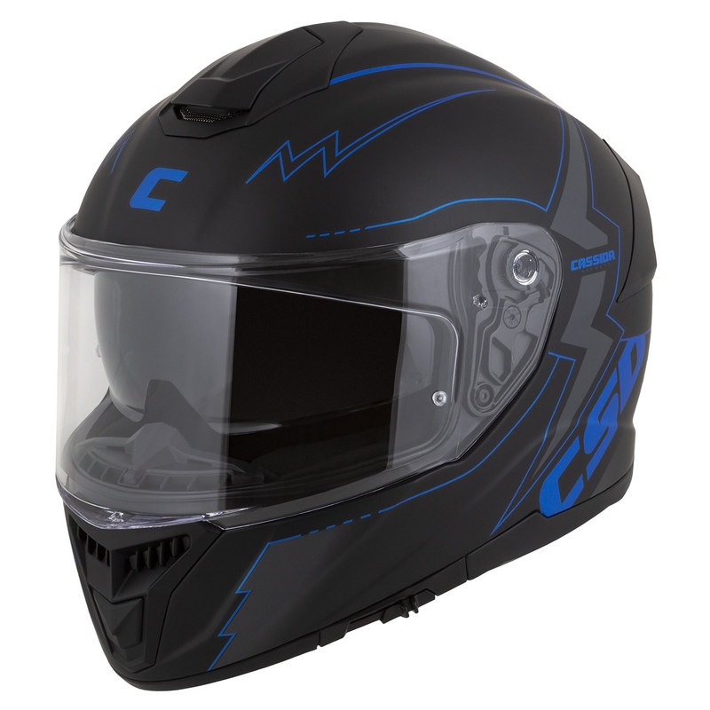 Integral Motorradhelm Cassida Integral GT 2.1 Flash schwarz-blau-grau
