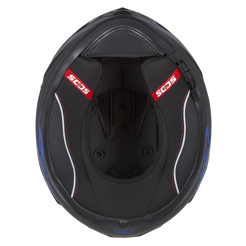 Integral Motorradhelm Cassida Integral GT 2.1 Flash schwarz-blau-grau