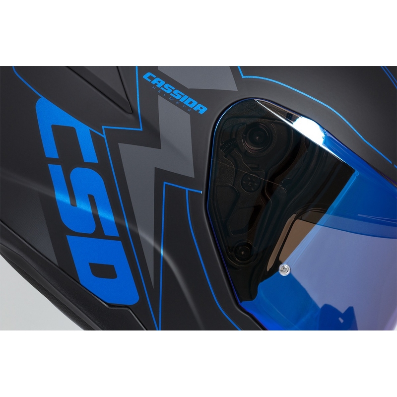 Integral Motorradhelm Cassida Integral GT 2.1 Flash schwarz-blau-grau