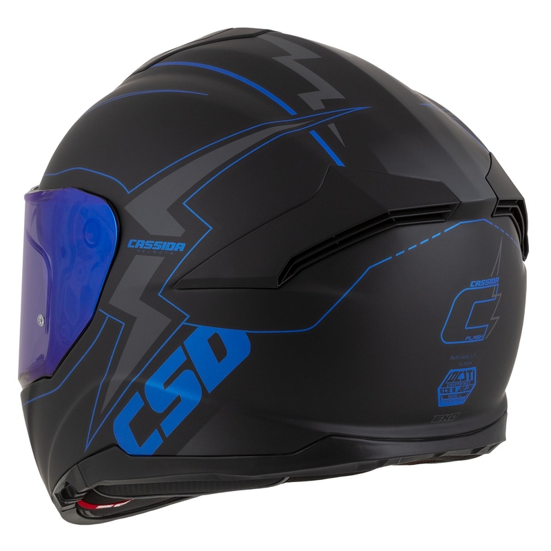 Integral Motorradhelm Cassida Integral GT 2.1 Flash schwarz-blau-grau