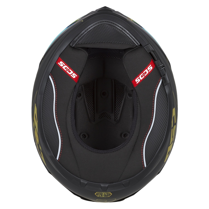 Cassida Integral GT 2.1 Flash schwarz-gold-grauer Motorradhelm