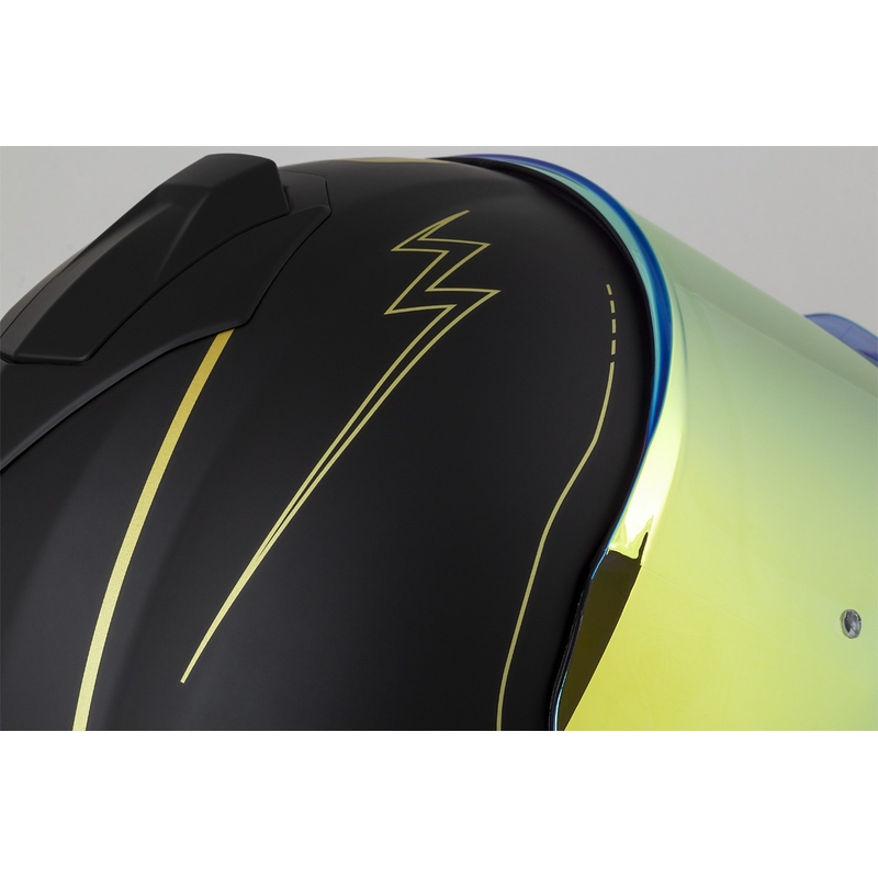Cassida Integral GT 2.1 Flash schwarz-gold-grauer Motorradhelm