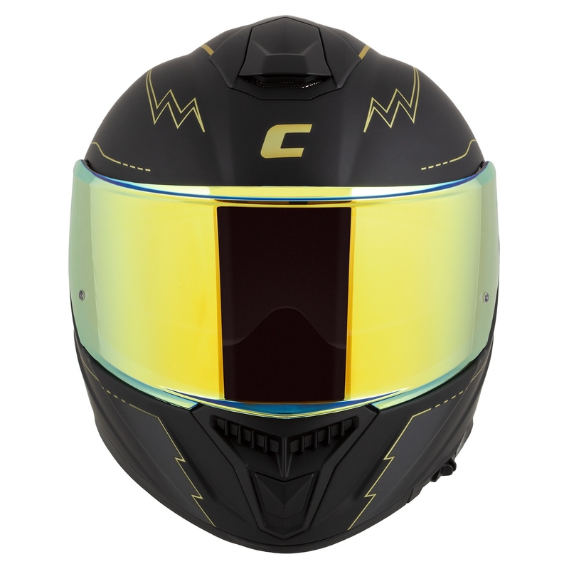 Cassida Integral GT 2.1 Flash schwarz-gold-grauer Motorradhelm