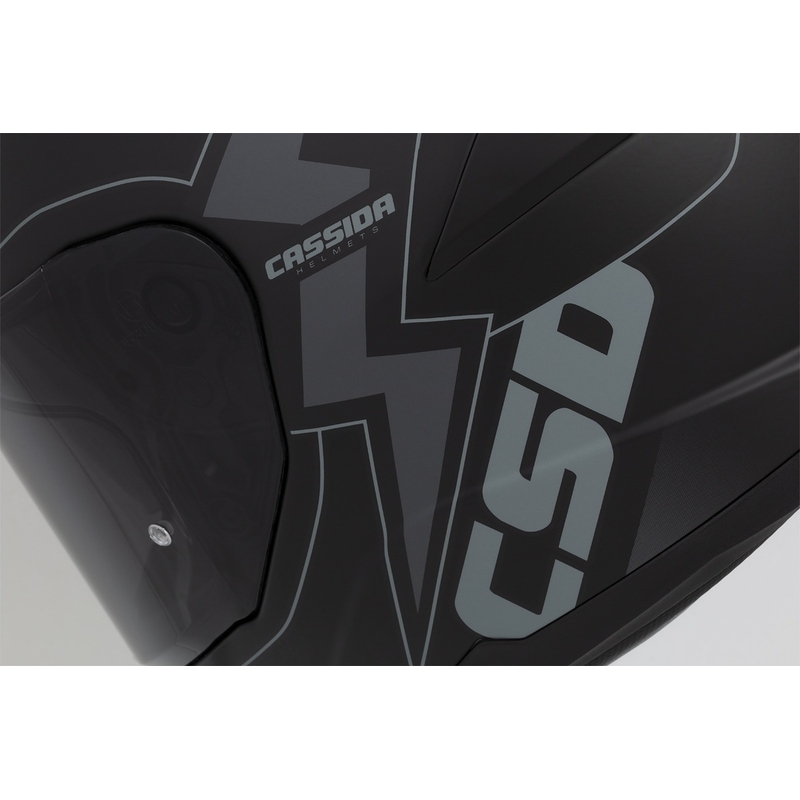 Cassida Integral GT 2.1 Flash Schwarz-Grau Integral-Motorradhelm