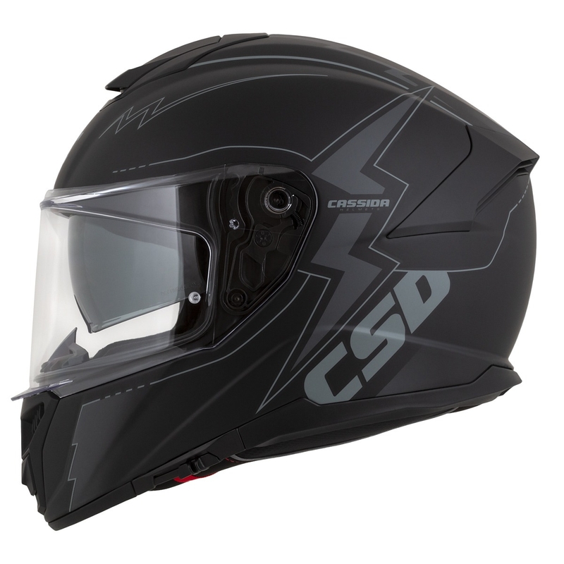 Cassida Integral GT 2.1 Flash Schwarz-Grau Integral-Motorradhelm
