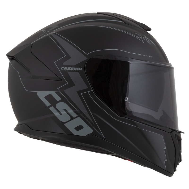 Cassida Integral GT 2.1 Flash Schwarz-Grau Integral-Motorradhelm