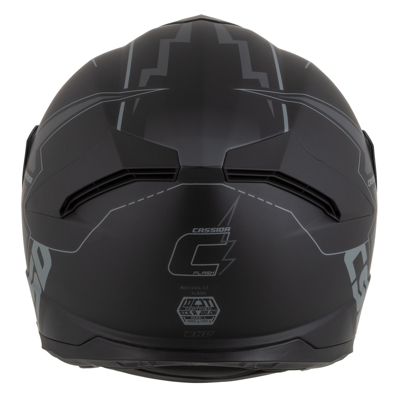 Cassida Integral GT 2.1 Flash Schwarz-Grau Integral-Motorradhelm