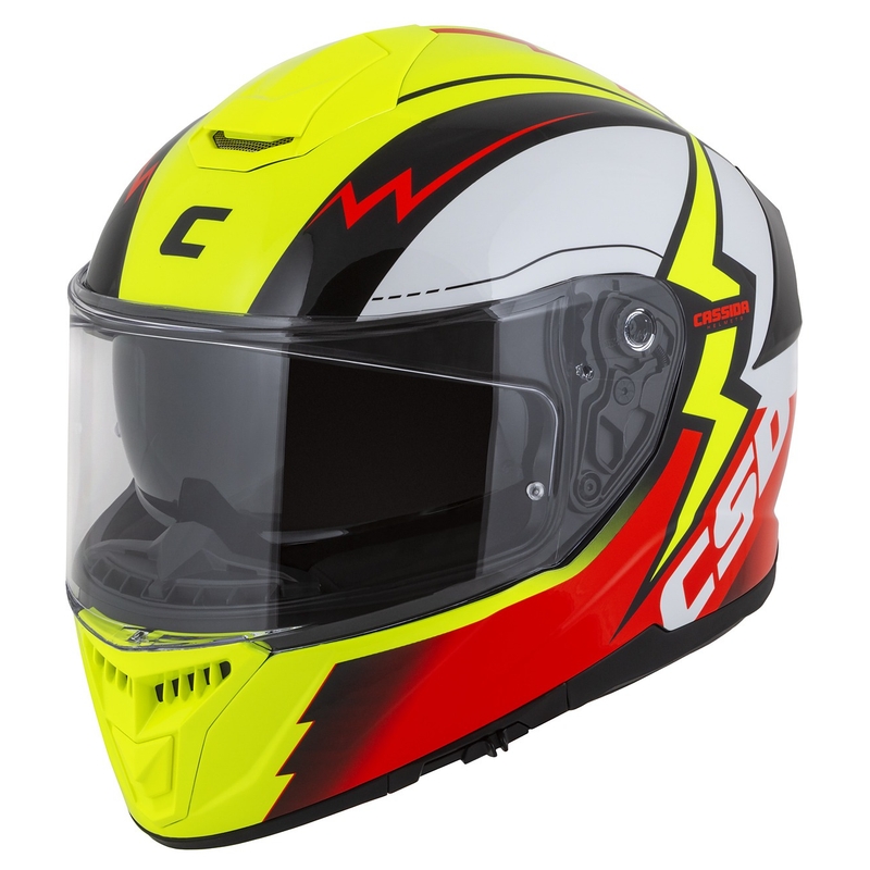 Integral Motorradhelm Cassida Integral GT 2.1 Flash fluo gelb-rot-schwarz-weiß