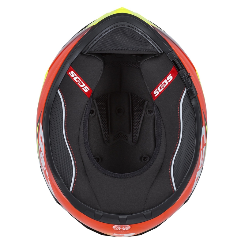 Integral Motorradhelm Cassida Integral GT 2.1 Flash fluo gelb-rot-schwarz-weiß