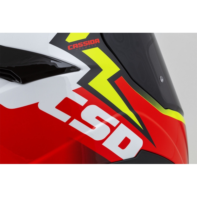 Integral Motorradhelm Cassida Integral GT 2.1 Flash fluo gelb-rot-schwarz-weiß