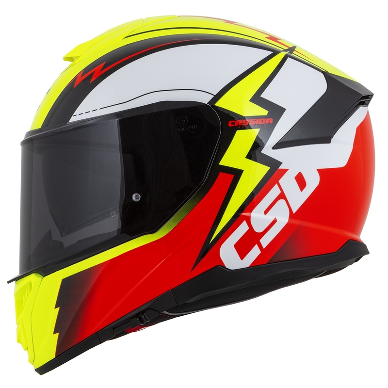 Integral Motorradhelm Cassida Integral GT 2.1 Flash fluo gelb-rot-schwarz-weiß