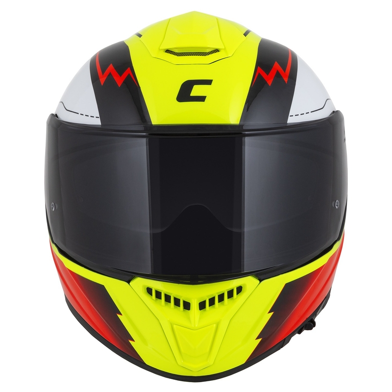 Integral Motorradhelm Cassida Integral GT 2.1 Flash fluo gelb-rot-schwarz-weiß