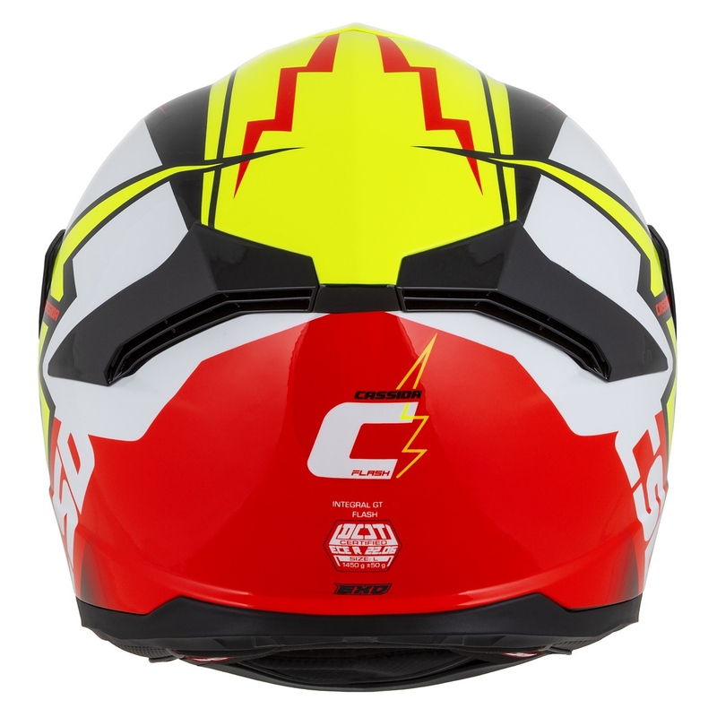 Integral Motorradhelm Cassida Integral GT 2.1 Flash fluo gelb-rot-schwarz-weiß