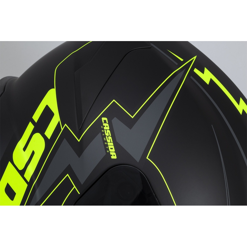 Cassida Integral GT 2.1 Flash schwarz-fluo gelb-grau Motorradhelm