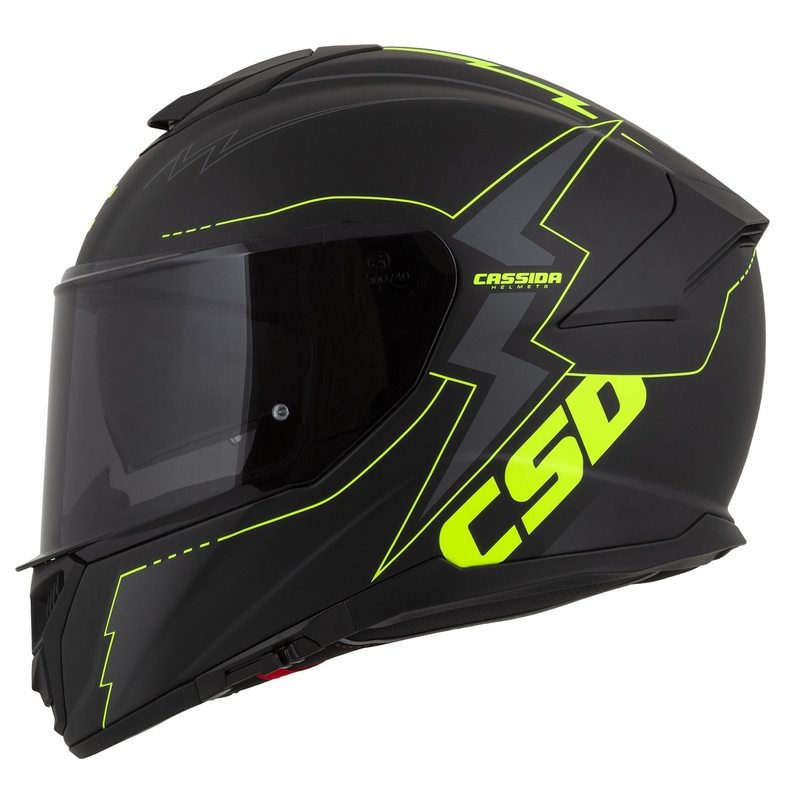 Cassida Integral GT 2.1 Flash schwarz-fluo gelb-grau Motorradhelm