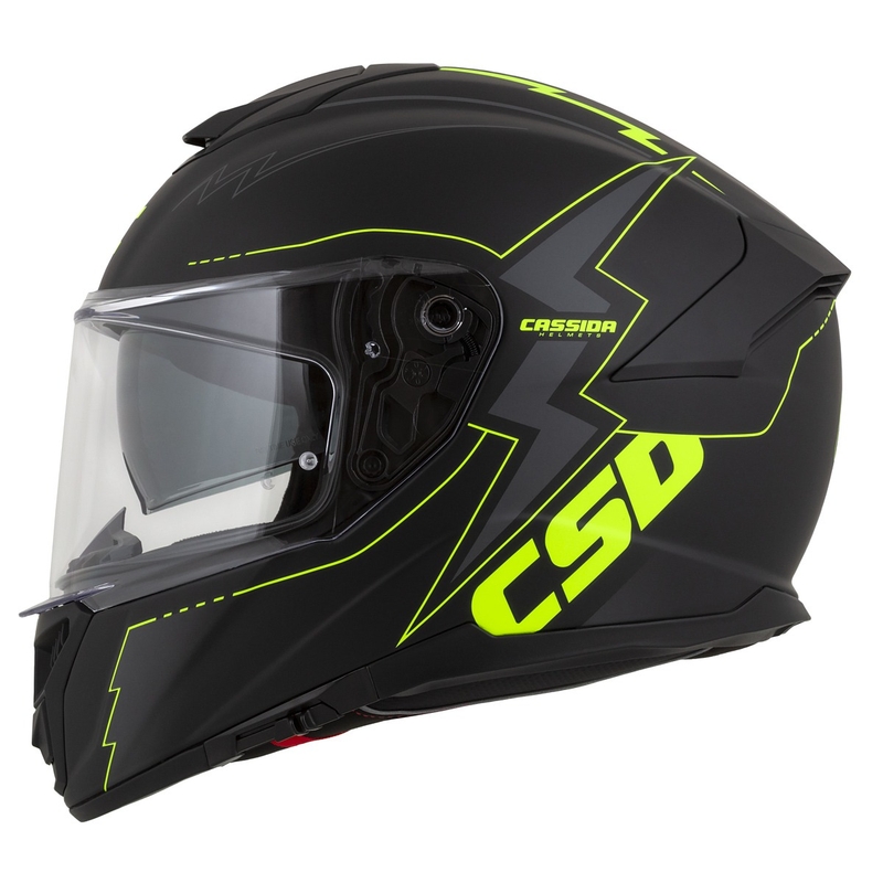 Cassida Integral GT 2.1 Flash schwarz-fluo gelb-grau Motorradhelm