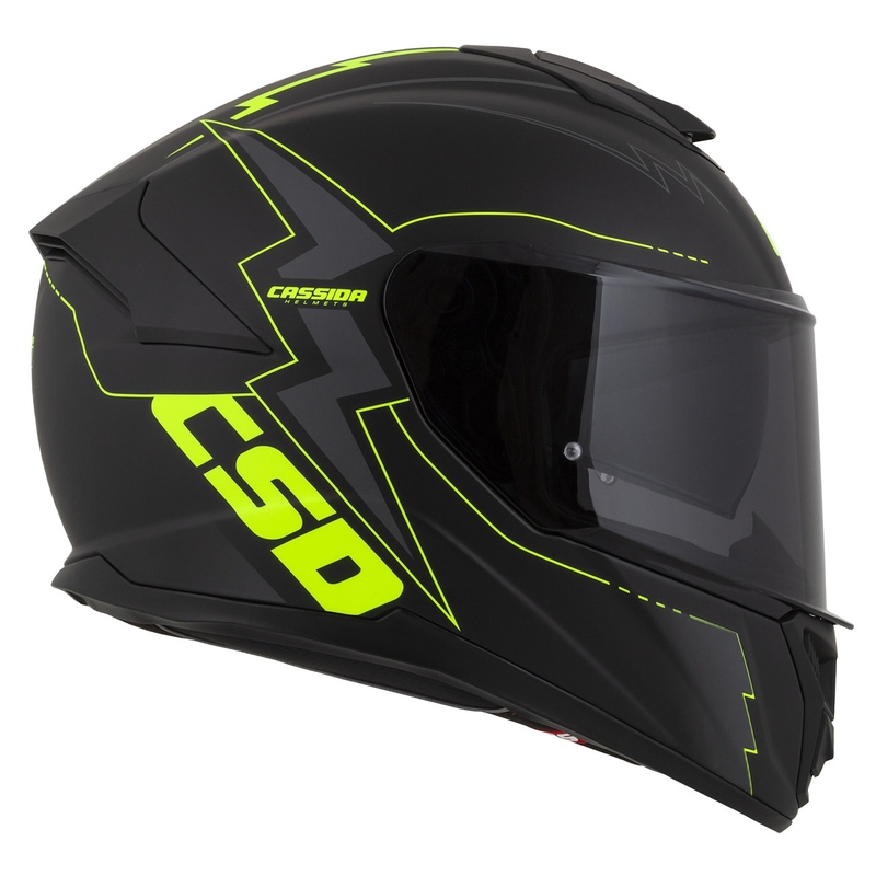 Cassida Integral GT 2.1 Flash schwarz-fluo gelb-grau Motorradhelm