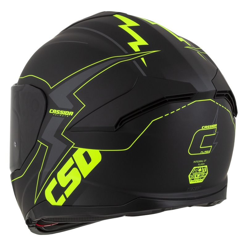 Cassida Integral GT 2.1 Flash schwarz-fluo gelb-grau Motorradhelm