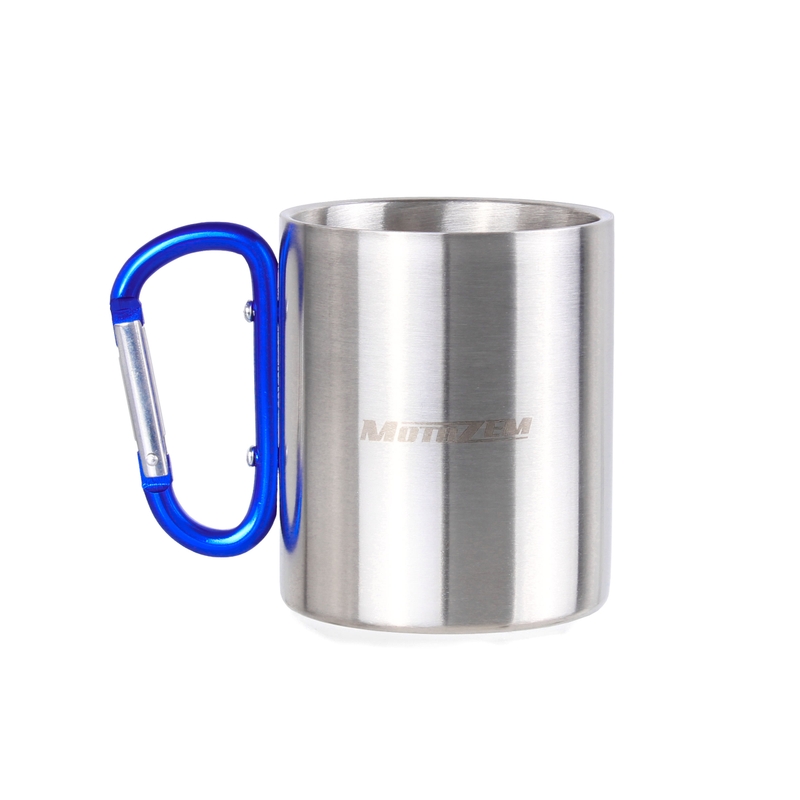 Becher mit MotoZem-Karabiner