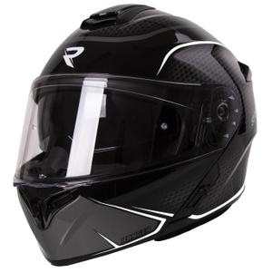 Street Racer Ranger schwarz-weißer Motorradhelm zum Aufklappen - II. Qualität