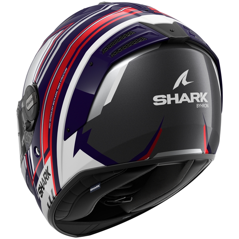 Integral Motorradhelm SHARK SPARTAN RS Byhron blau-rot-grau Ausverkauf