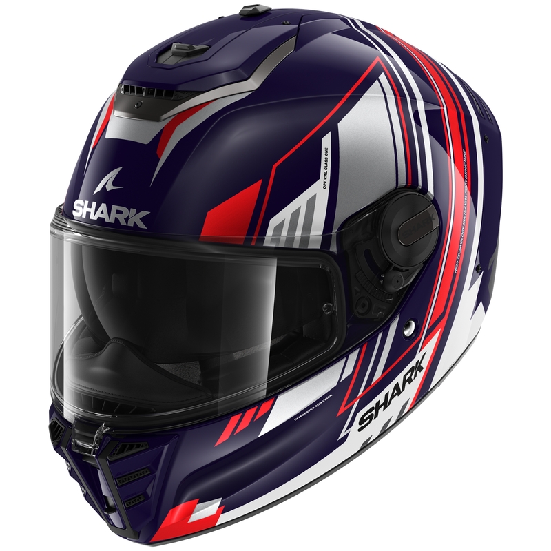 Integral Motorradhelm SHARK SPARTAN RS Byhron blau-rot-grau Ausverkauf