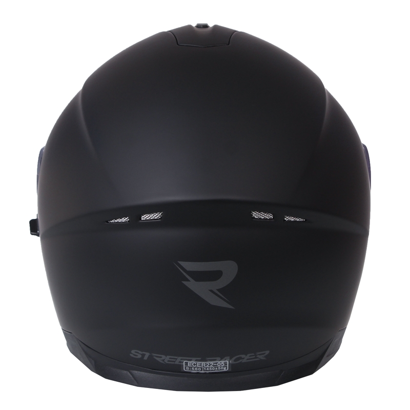 Integral Motorradhelm Street Racer Magna schwarz matt - II. Qualität
