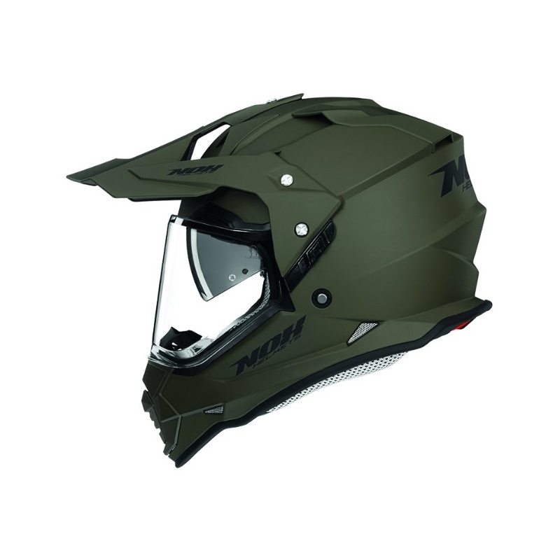 Endurohelm NOX N312 grün matt - II. Verkaufsqualität Ausverkauf