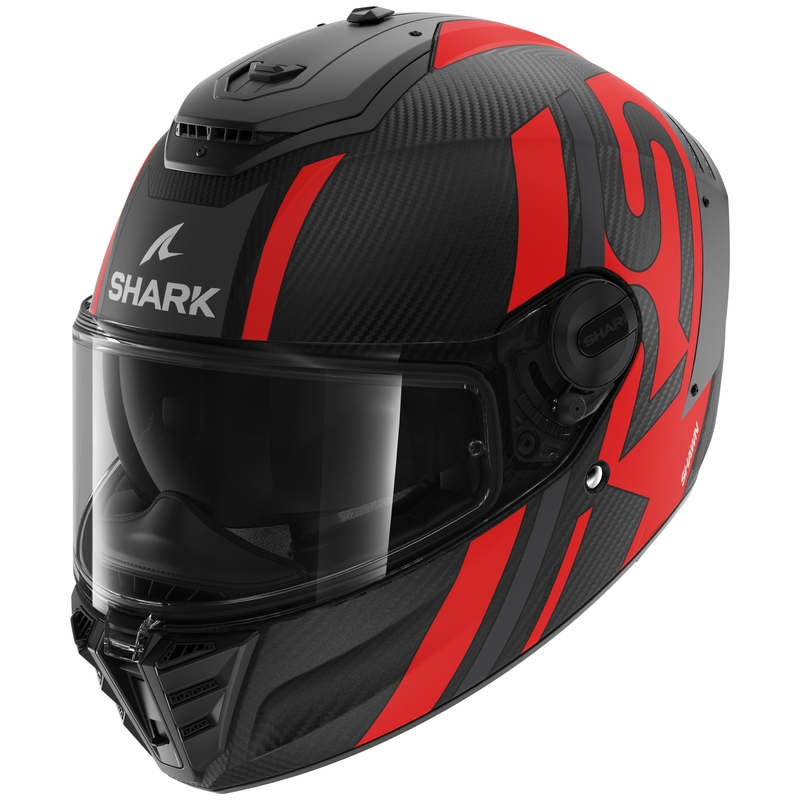 Integral Motorradhelm SHARK SPARTAN RS Carbon Shawn Mat schwarz-rot