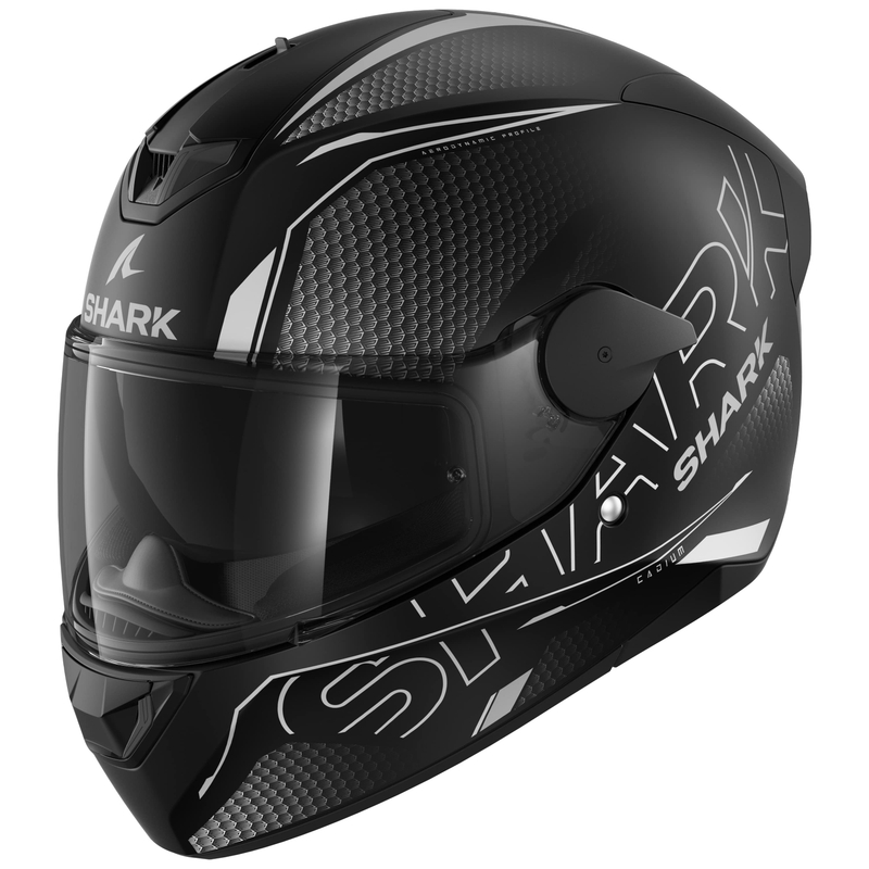 Integral Motorradhelm SHARK D-SKWAL 2 Cadium schwarz-grau matt