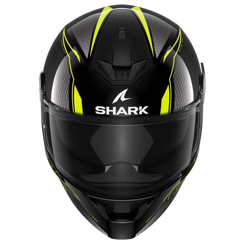 Integral-Motorradhelm SHARK D-SKWAL 2 Cadium schwarz-gelb