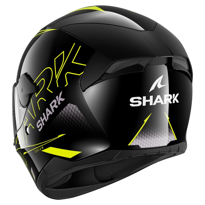 Integral-Motorradhelm SHARK D-SKWAL 2 Cadium schwarz-gelb