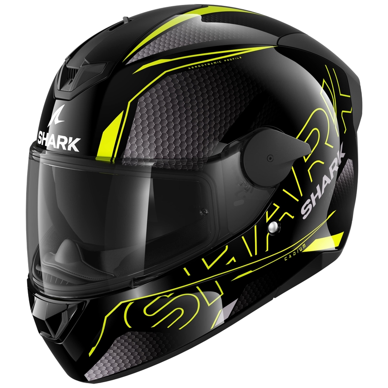 Integral-Motorradhelm SHARK D-SKWAL 2 Cadium schwarz-gelb