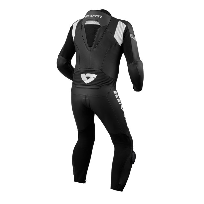 Revit Argon 2 einteiliger Motorradanzug schwarz/weiß